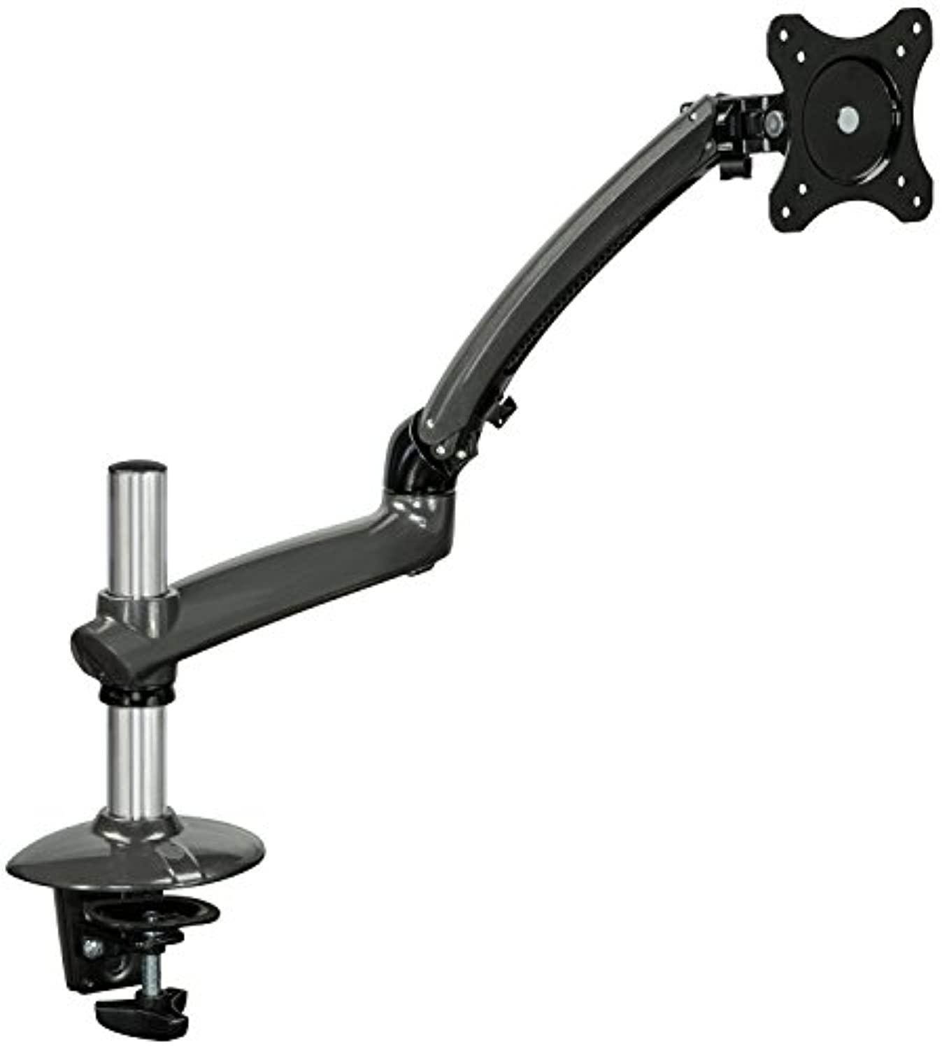 Mount-it! Expandable Desk Mount Spring Arm Clamp Base (Single Monitor, Dark Gray)
