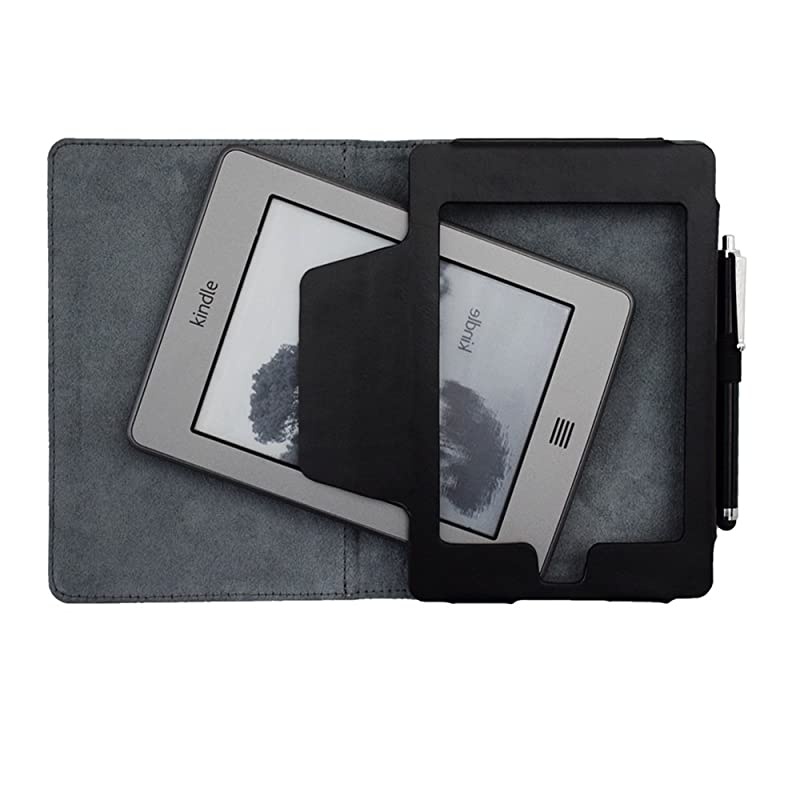 d01200 case Flip Cover for Touch (2012 Old Model) case, Folio Soft Cover for D01200 Touch ebook Reader Book case Pouch Bag Sleeve (Black)