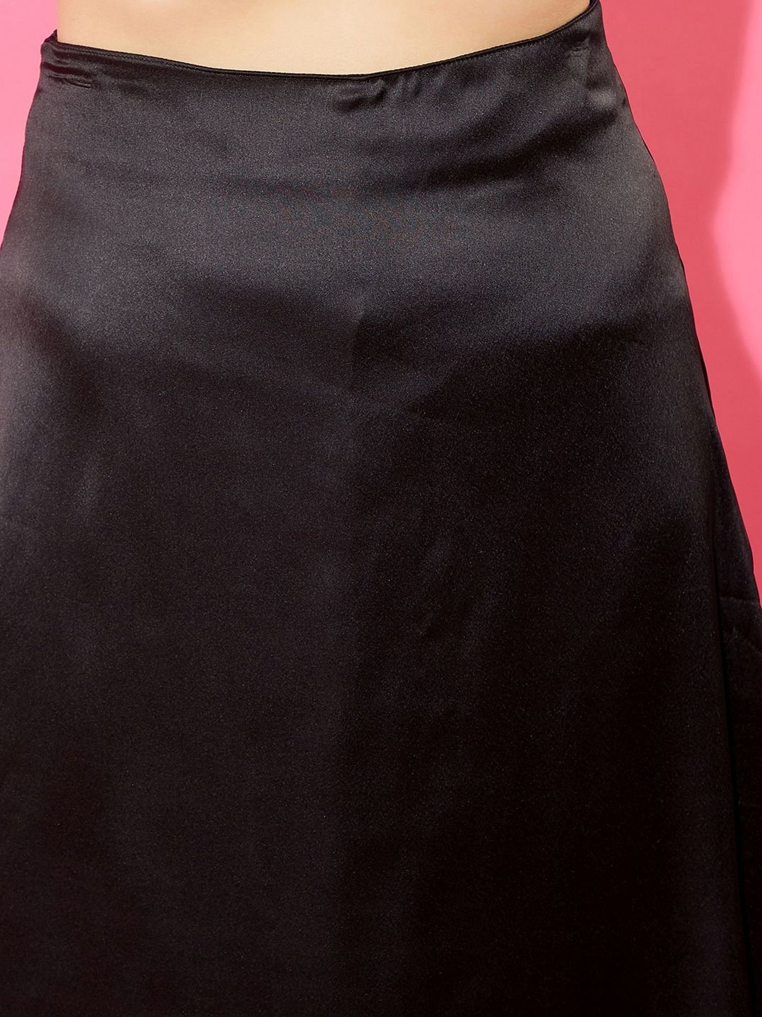 Anvi Be Yourself Black A-Line Skirt