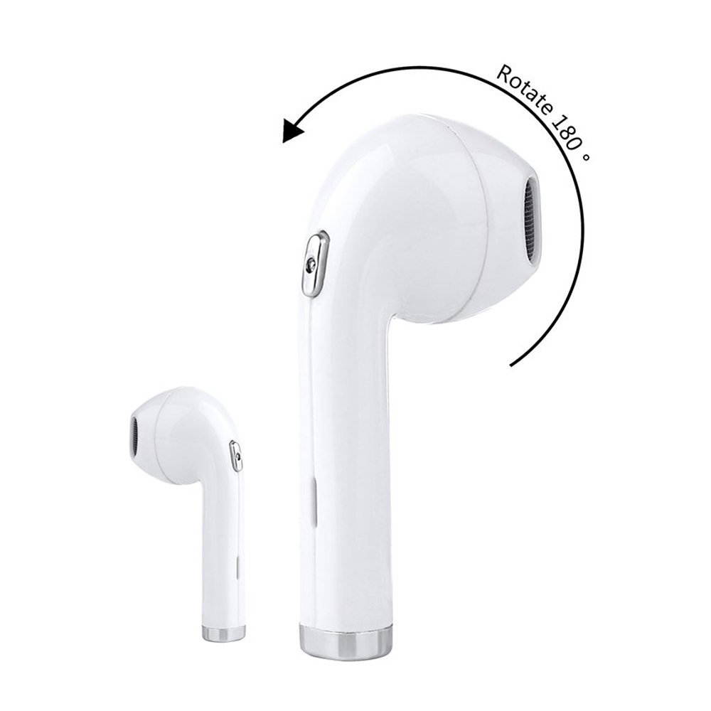Bluetooth 4.1 Wireless Earbud, MITUTEN Updated I8 Mini In-Ear Earphone Earpiece Headphone Noise Cancelling with Mic for iPhone 8 X 7 7Plus 6 6s 6 Plus 5s, iPad/iPod/Android/Samsung S8 S8 Plus(One Pcs)
