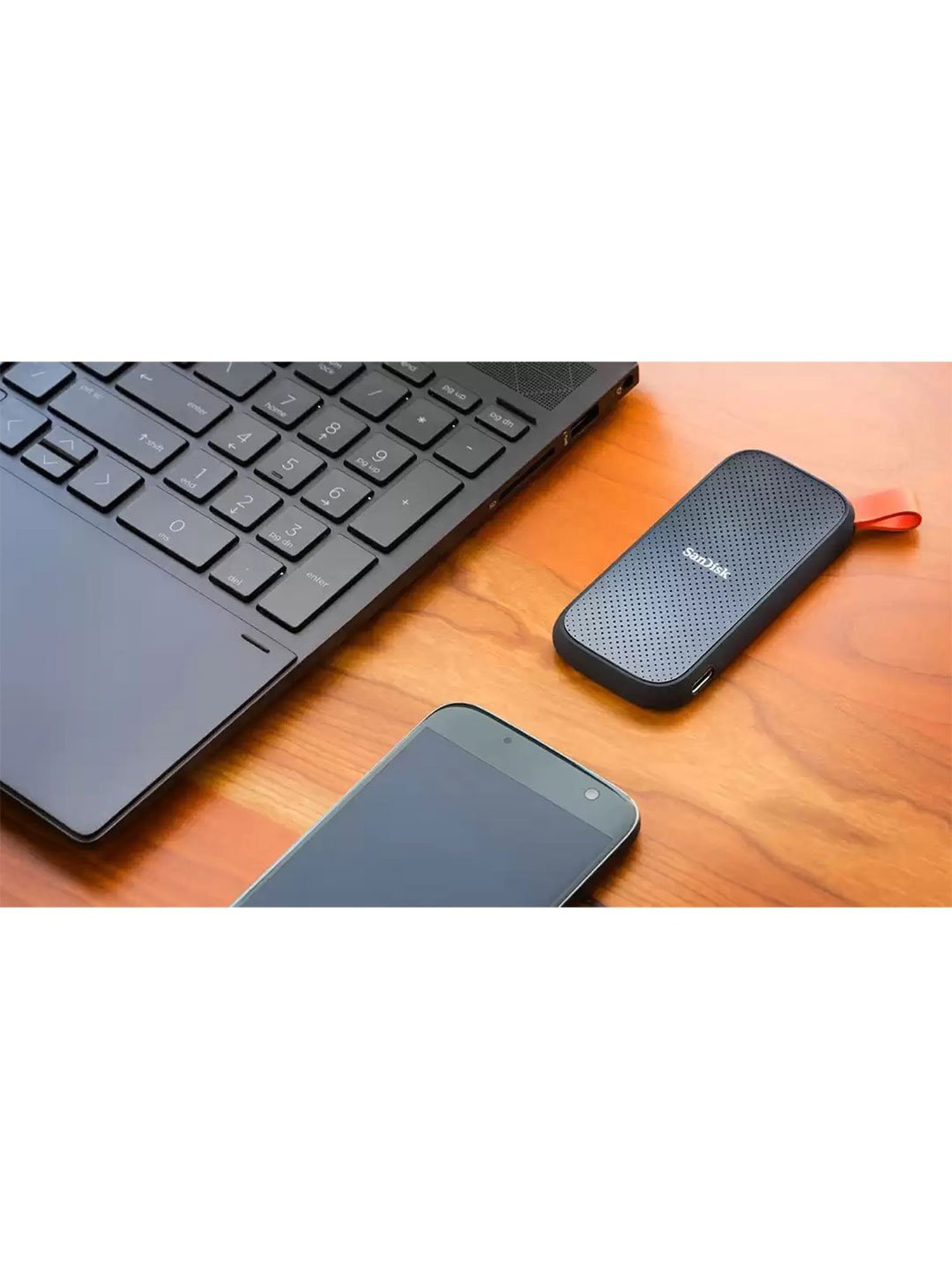 SanDisk SDSSDE30-480G-G25 Portable USB 3.2 480GB External SSD (Dark Blue)