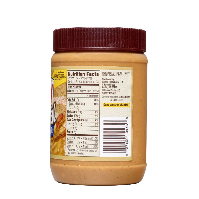 Skippy Natural Super Chunk Peanut Butter - 15oz