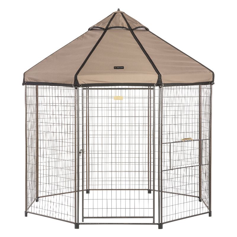 dbest products Pet Smart Cart Carrier Crate Kennel Cage Bag with Wheels and Padded Bed for Airline Airplane Travel with Cats and Dogs, Large (Black)