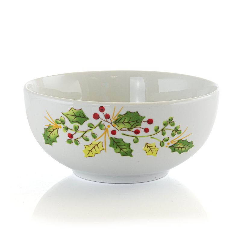 Vremi 16 Piece Multicolor Porcelain Dinnerware Set with 4 Dinner Plates, 4 Dessert Plates, 4 Salad/Soup Bowls, & 4 Coffee/Tea Mugs