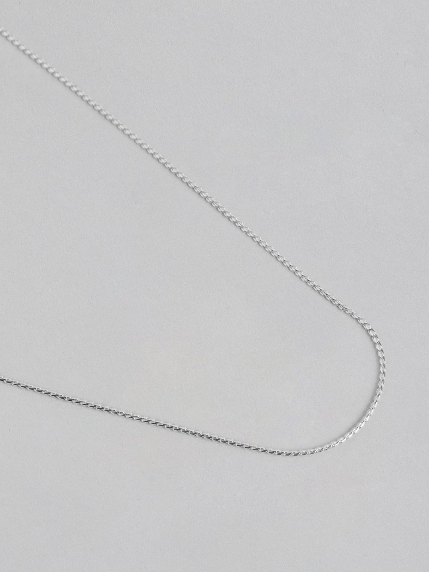 Zavya Sleek and Modern Golden Plated 92.5 Sterling Silver Box Chain