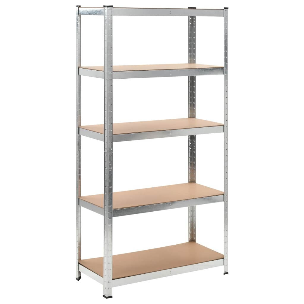 vidaXL 2x Storage Shelves 70.9" MDF Warehouse Collect Unit Rack Organizer