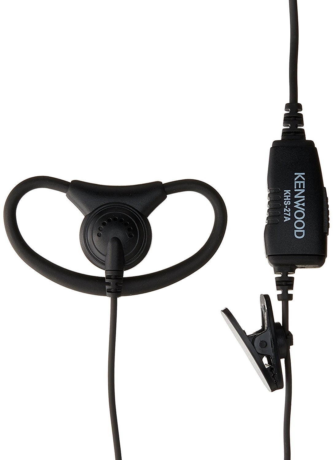Clip Microphone Headset With Earphone For Tk Model Radios Kenwood KHS-27