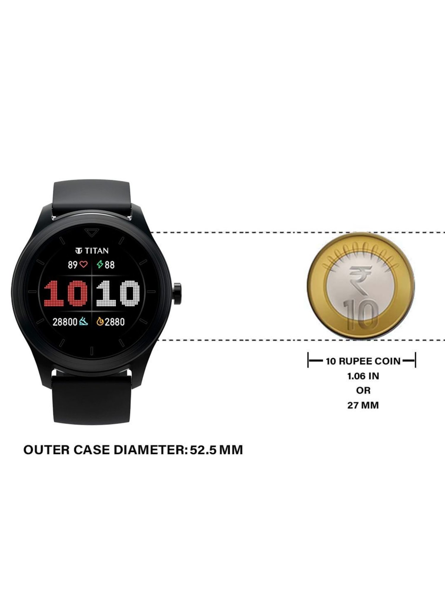 Titan 90137AP01 Smartwatch Watch for Men