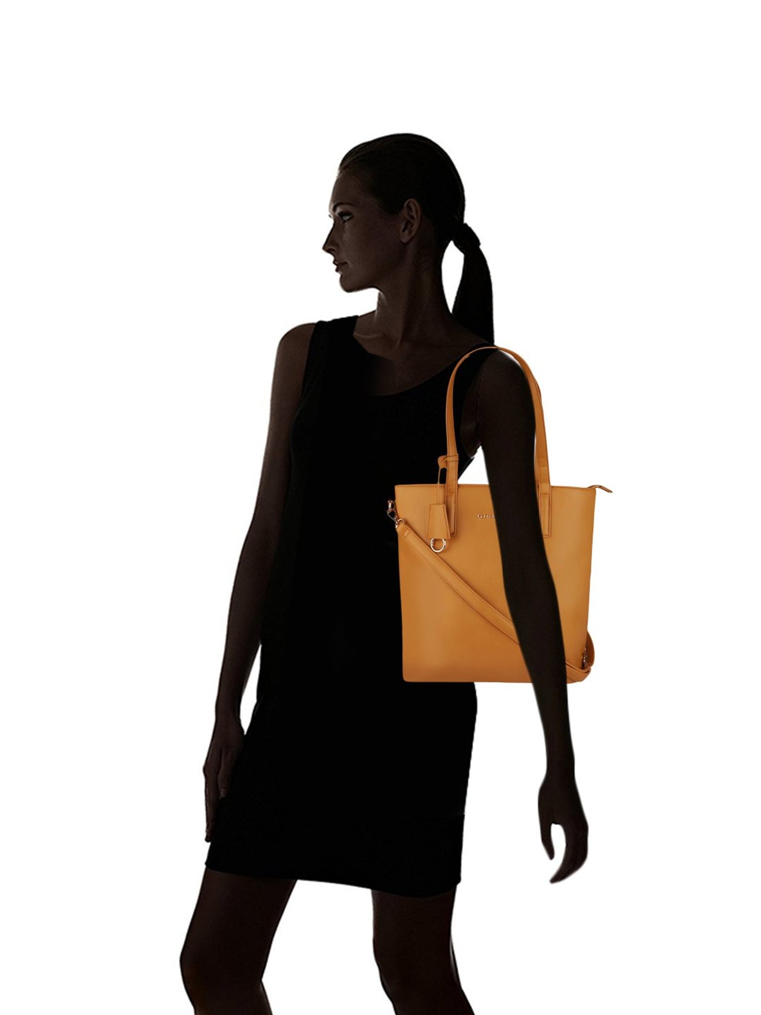 Giordano Orange Solid Shoulder Handbag