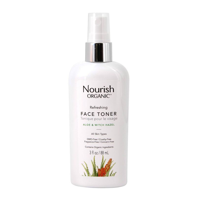 Nourish Organic Refreshing Face Toner - Aloe & Witch Hazel - 3 fl oz