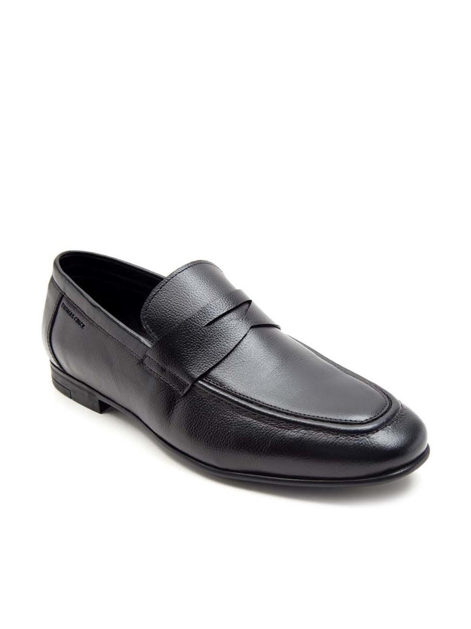 THOMAS CRICK Men's Black Formal Loafers