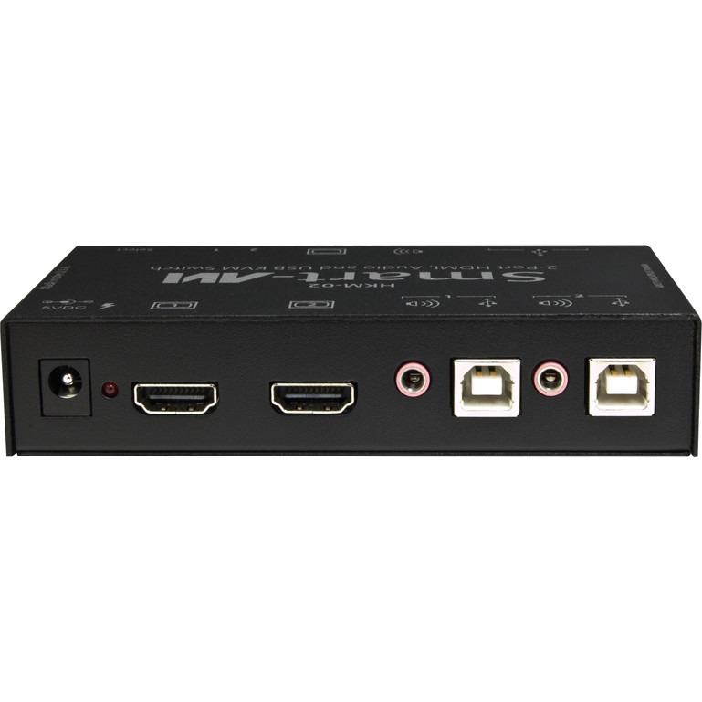 Smartavi HKM-02S 2-Port HDMI/USB/Audio KVM Switcher  for Mac/PC/Linux and Sun