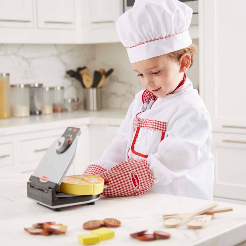 Melissa & Doug 11-Piece Brew and Serve Wooden Coffee Maker Set - Play Kitchen Accessories