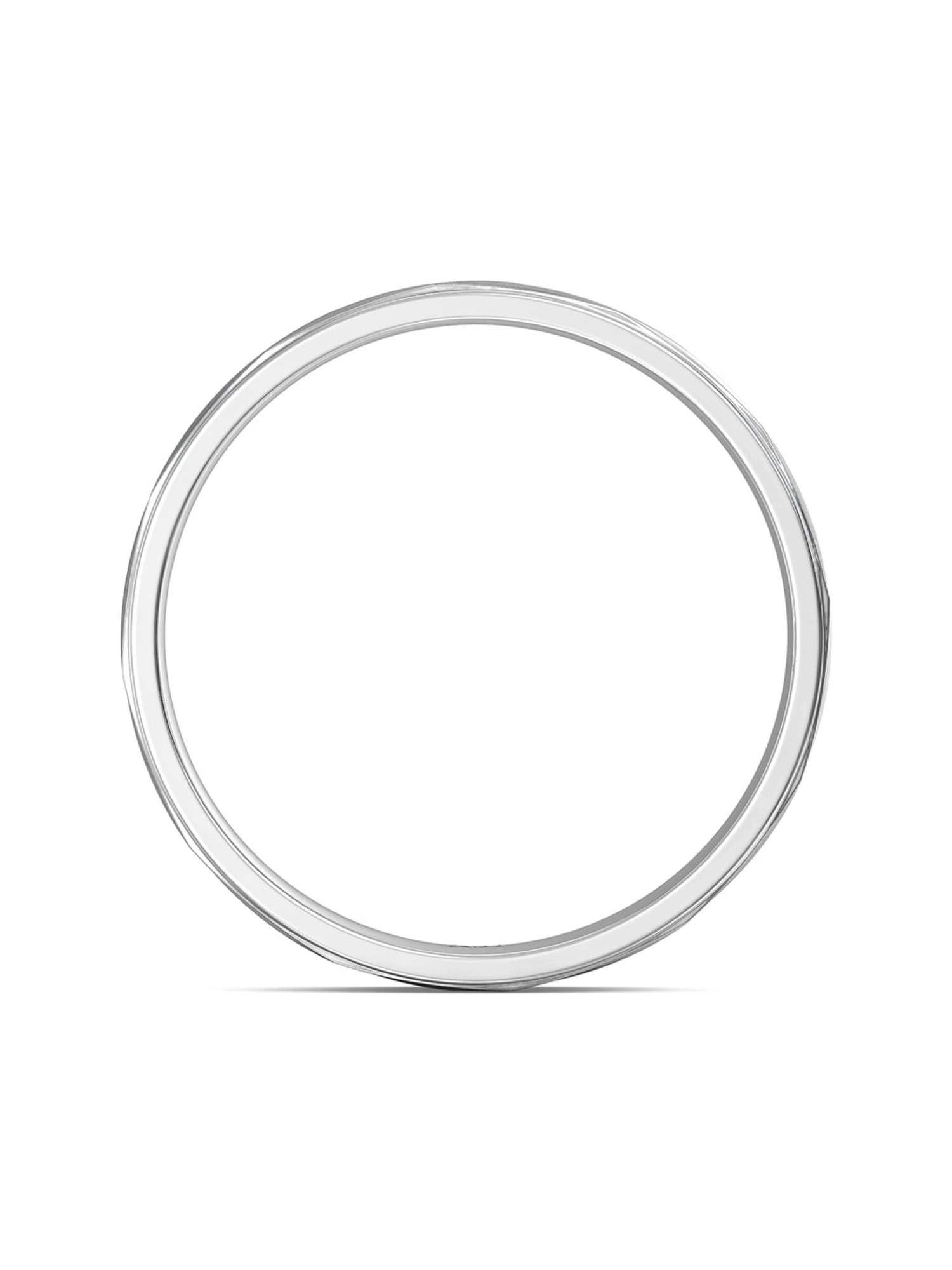 Joyalukkas Polished Extravagant Men's Platinum Ring