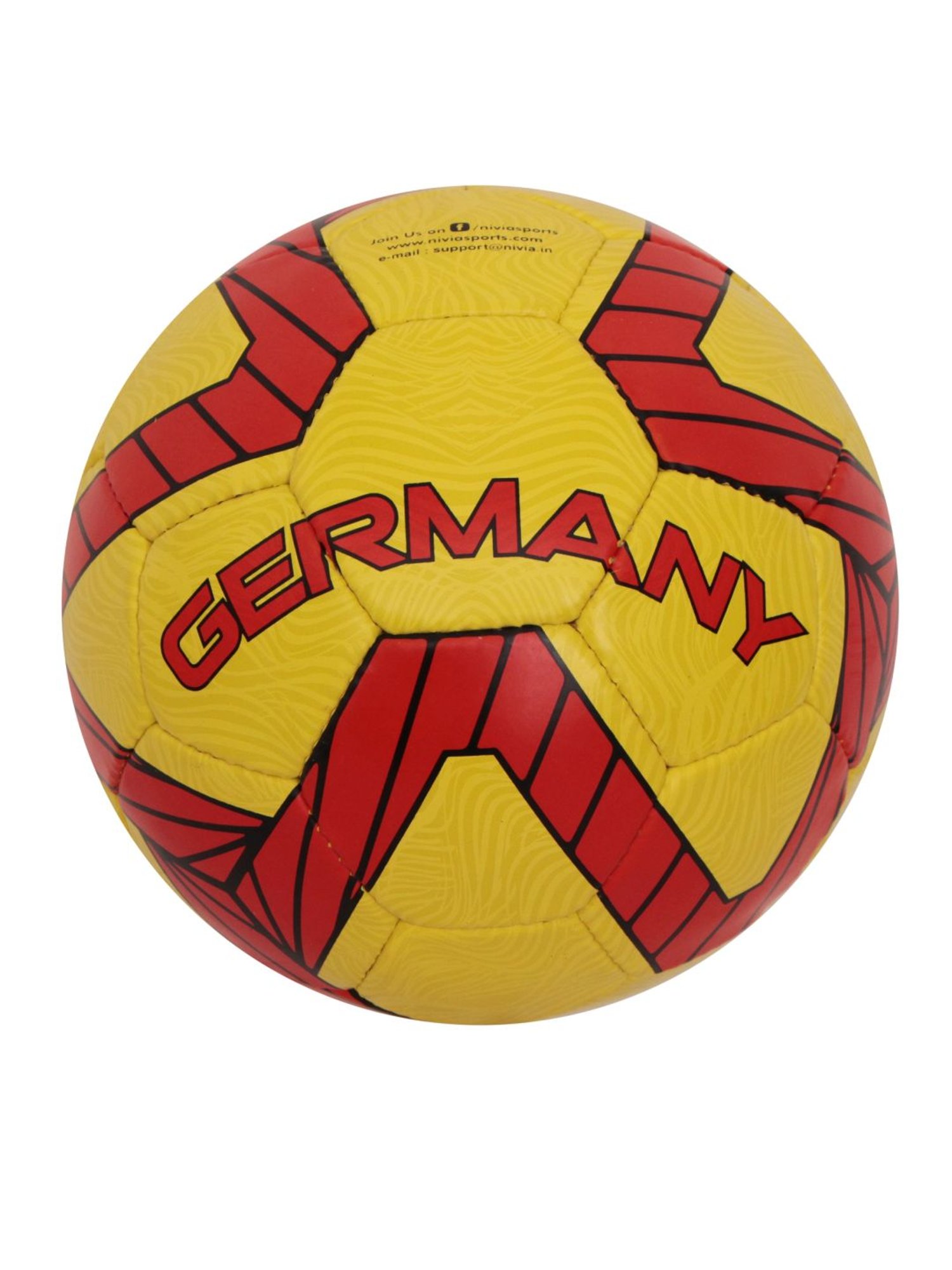 Nivia Kross World Germany Yellow & Red Football (Size-5)