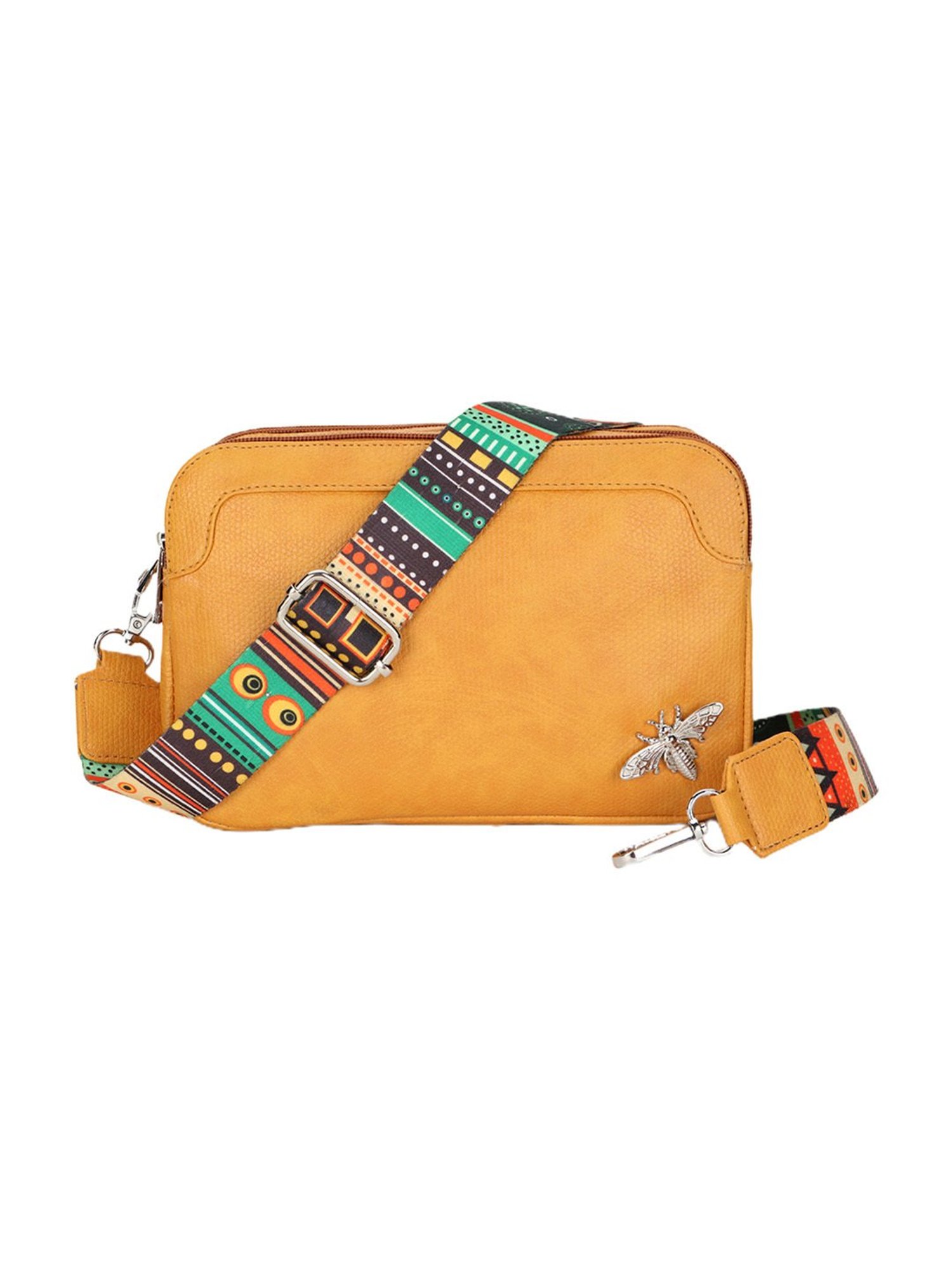 Spice Art Tan Solid Medium Cross Body Bag