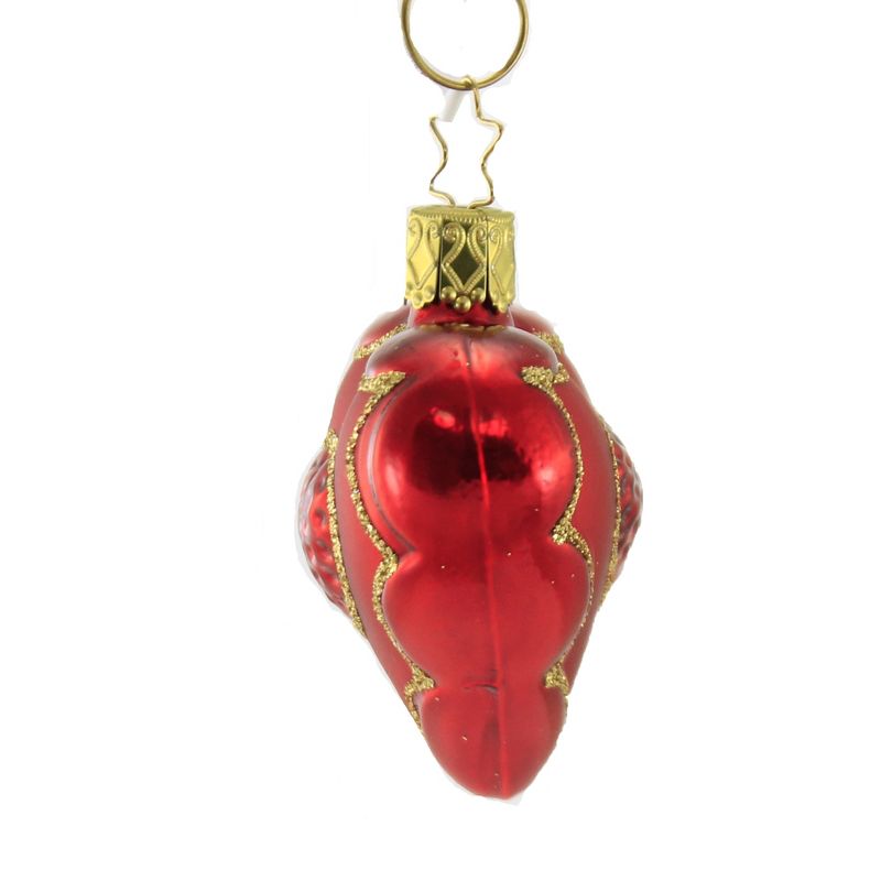 Inge Glas 2.5" From The Heart Ornament Valentine's Day Christmas  -  Tree Ornaments