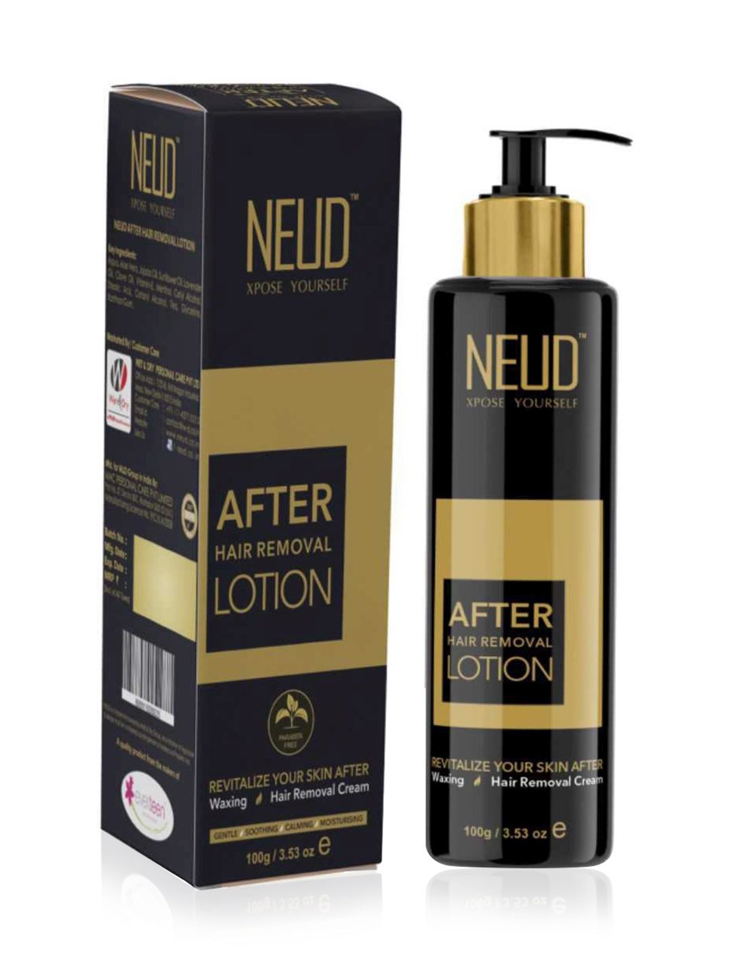 NEUD After Hair Removal Lotion for Skin Care in Men & Women - 1 Pack - 100 gm