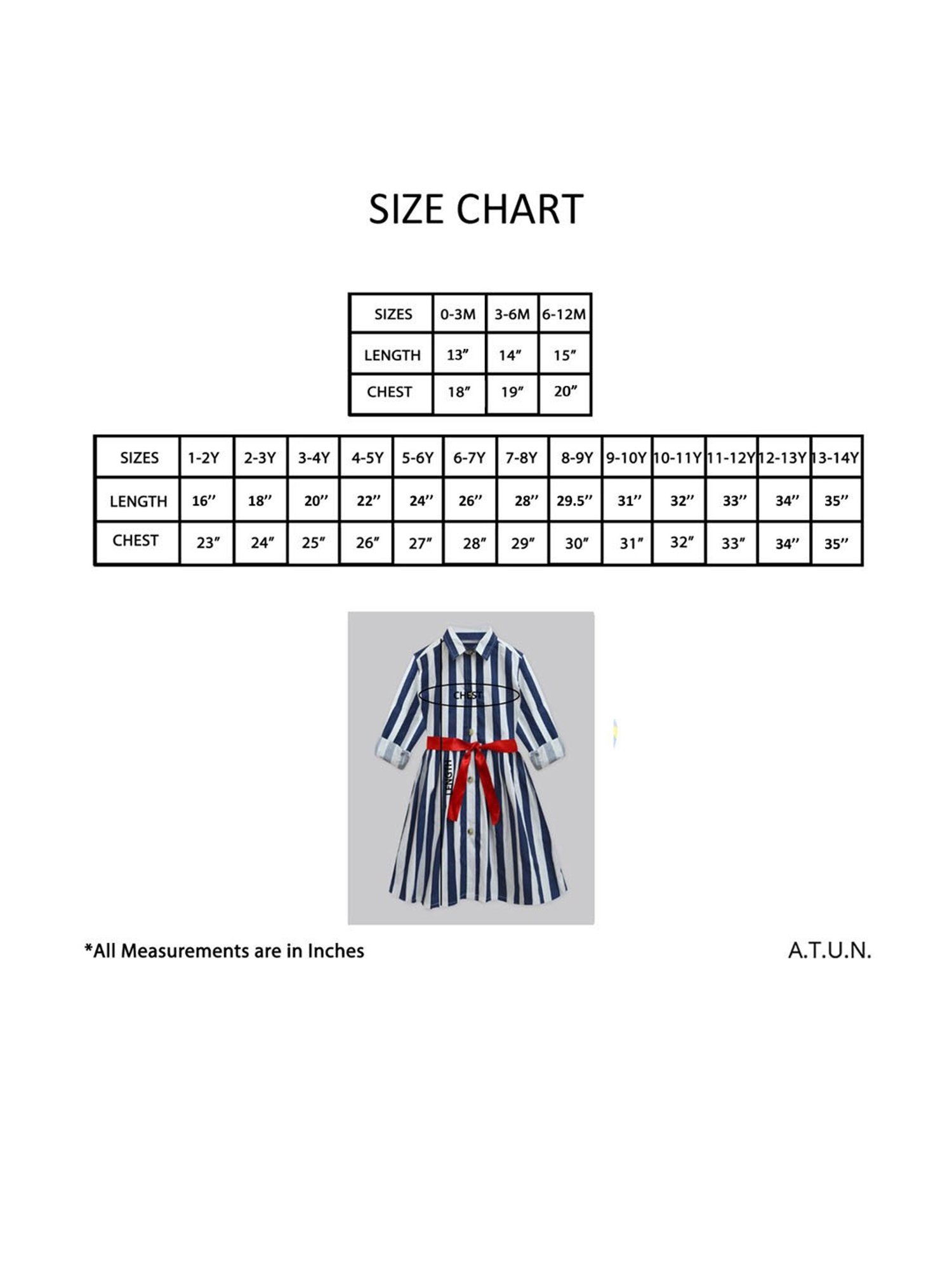 A.T.U.N. Navy & White Printed Full Sleeves Shirt Dress