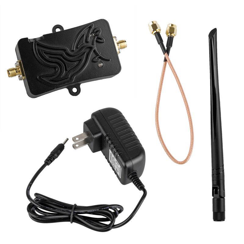 4W WiFi Wireless Signal Booster 2.4GHz Broadband Antenna Amplifier