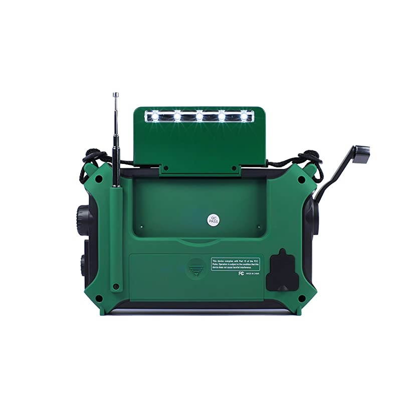 KA500GRN 5Way Powered Emergency AMFMSW Weather Alert Radio Green