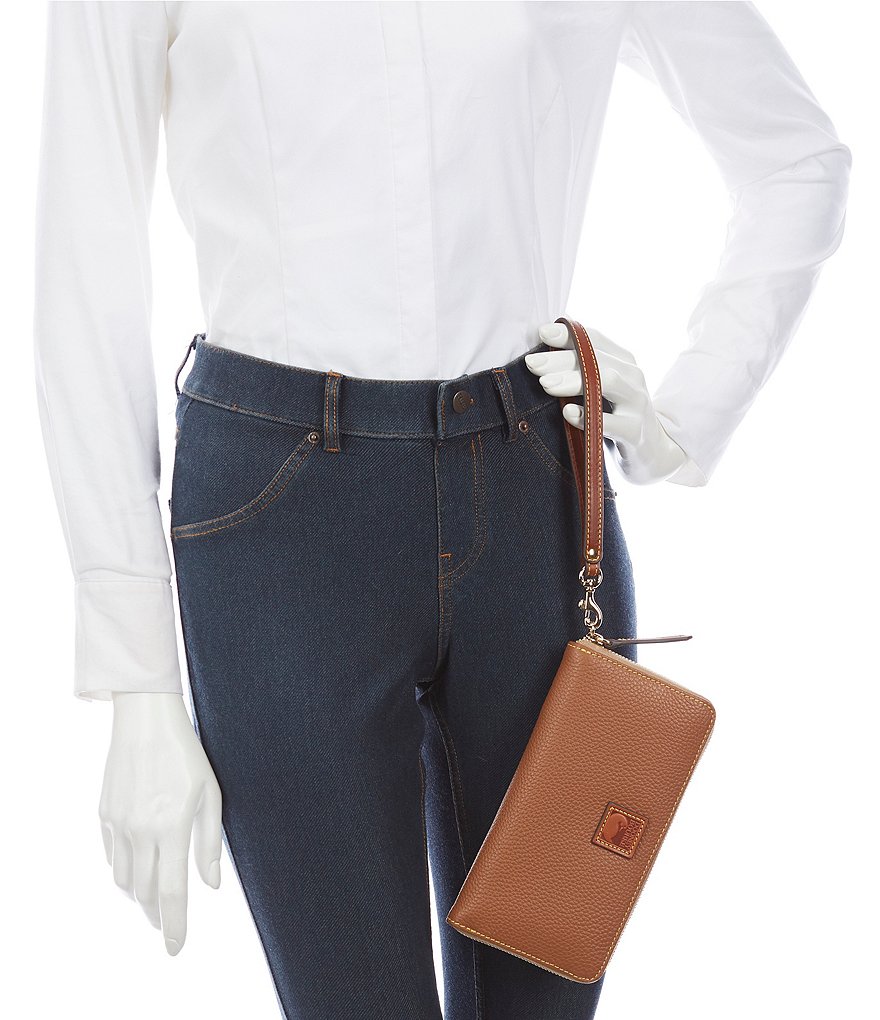 Dooney & Bourke Pebble Collection Large Zip Around Wristlet