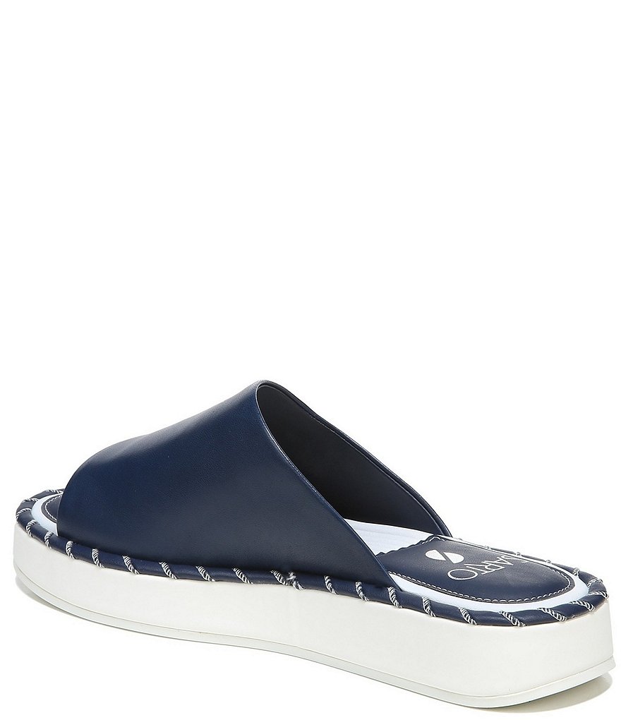 Sarto by Franco Sarto Zoe Leather Platform Slides