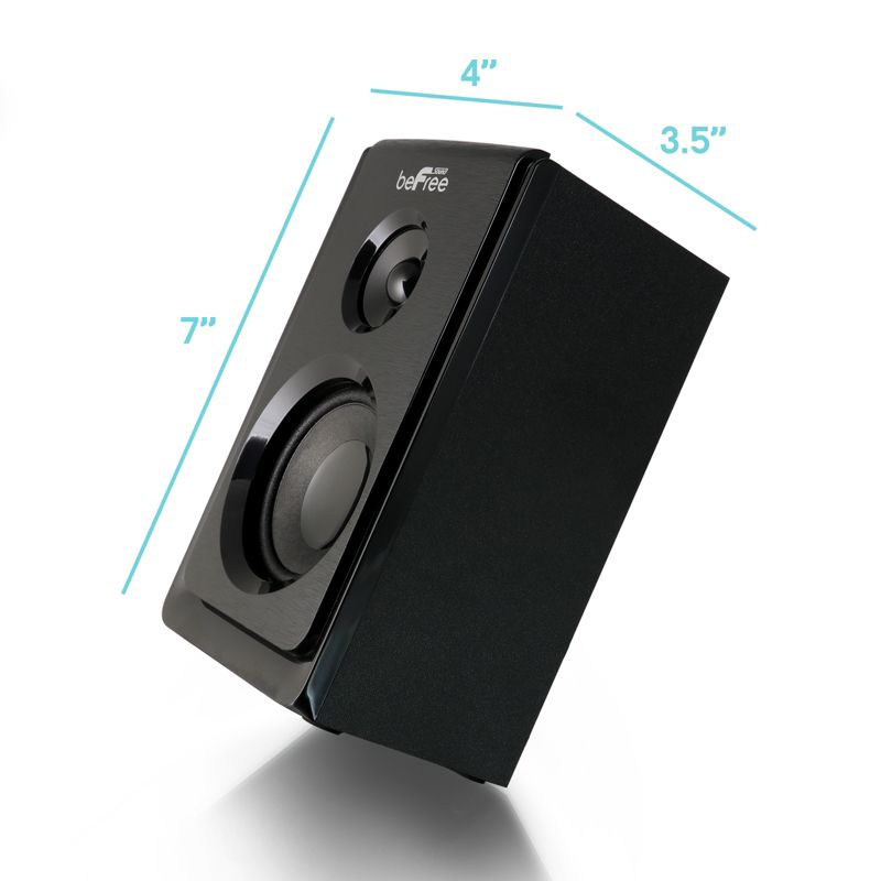 beFree Sound 5.1 Channel Bluetooth Surround Sound Speaker System in Black