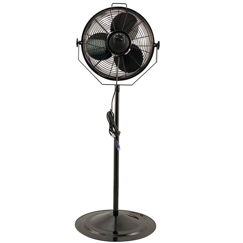 Air King 18 Inch 3 Speed Non Oscillating Adjustable Pivoting Indoor Pedestal Fan
