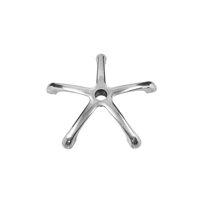 Professional Heavy Duty Chair Base Replacement with Wheels - Aluminum (25&rdquo;)