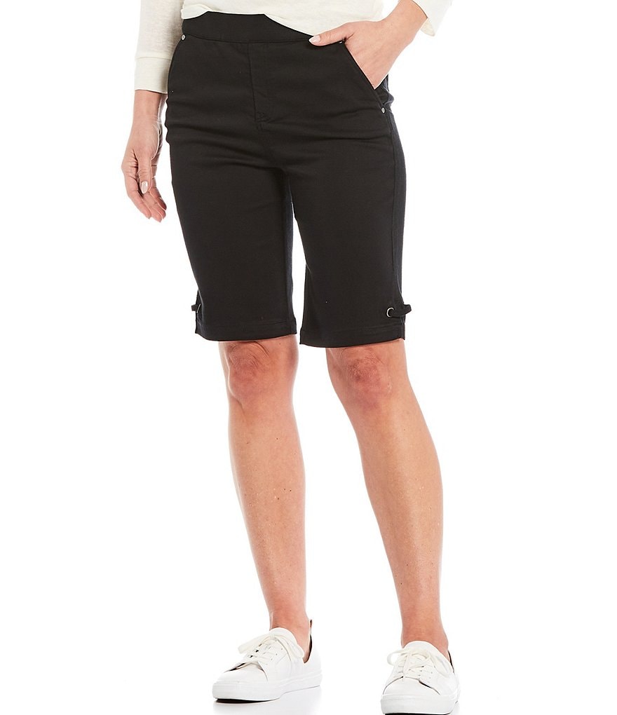 Westbound Petite Size the PARK AVE fit Indigo Skimmer Shorts