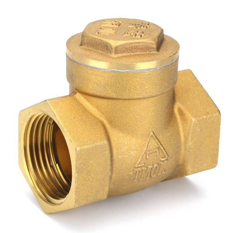 TMOK 1/2" 2/3" 1" Brass Swing Check Valve Female NPT Threaded Durable Brass Construction Valves #3