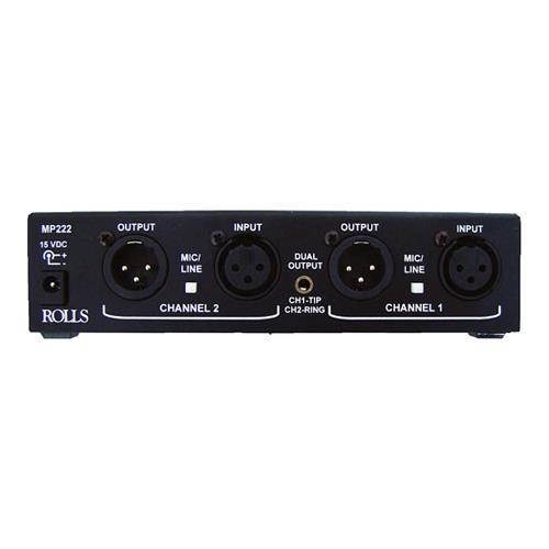 Rolls MP222 Studio Pro Dual-Channel Microphone Preamplifier