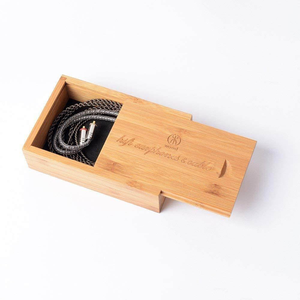 Hellodigi Upgrade Earphone Cable,4Core 5N Sliver Plated Copper Replacement Upgrade Wired,Detachable MMCX Cable for Shure SE215 SE315 SE425 SE535 UE900 Headphones(Coffee With Mic)