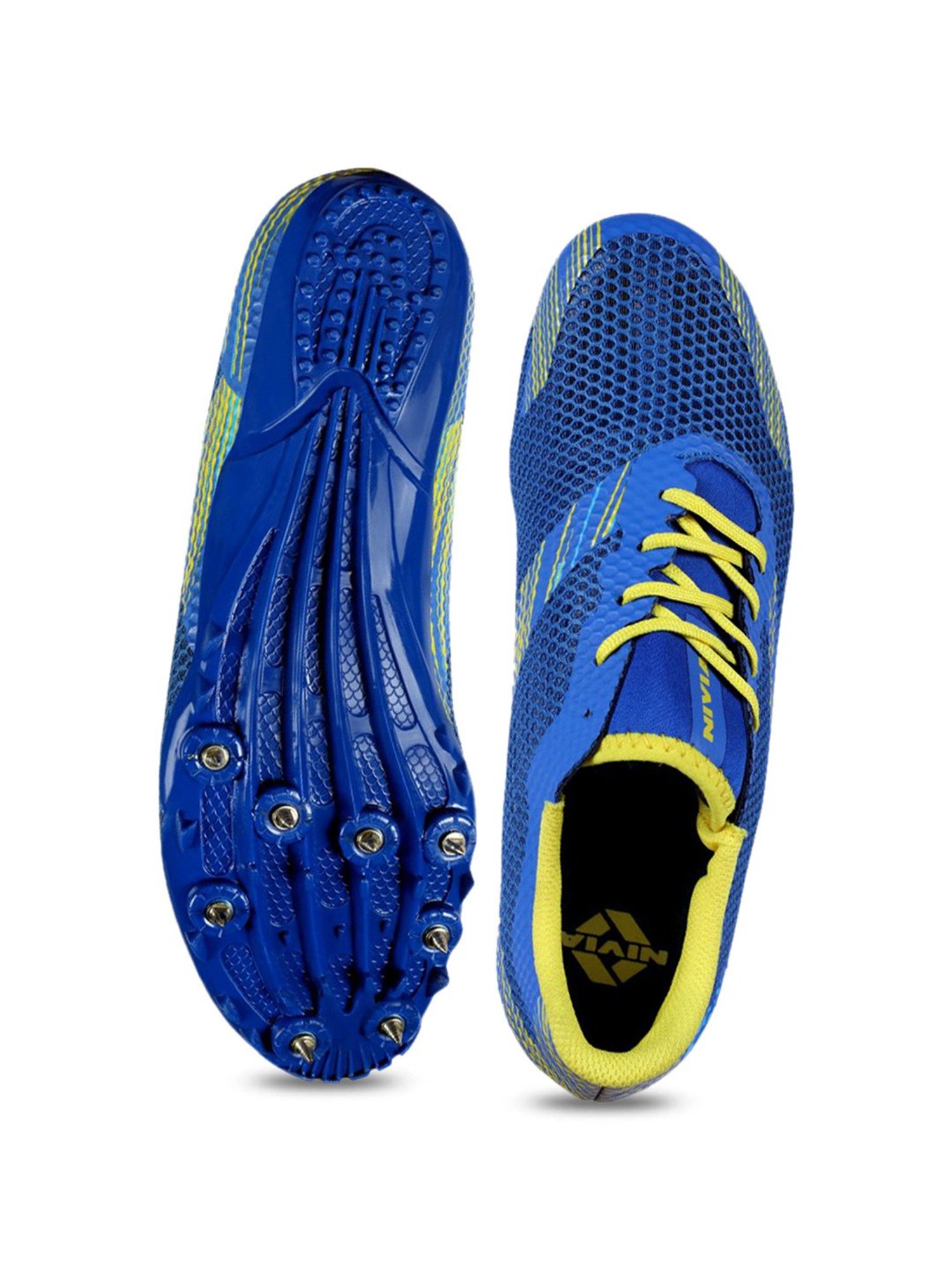 Nivia Men's Track and field-100 Blue Cricket Shoes