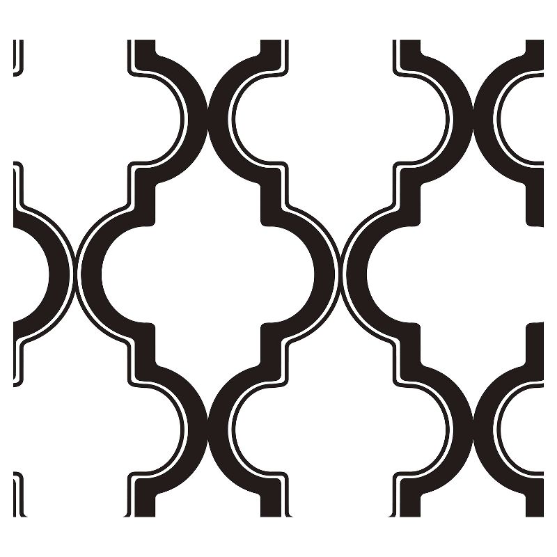 Devine Color Cable Stitch Peel & Stick Wallpaper Black/White