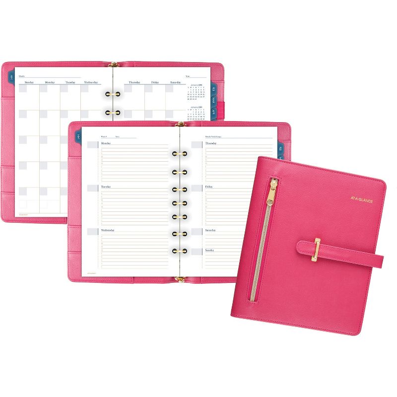 2021-22 Academic Planner 8.5" x 11" Flexible Cover Weekly/Monthly Wirebound Rose - The Home Edit