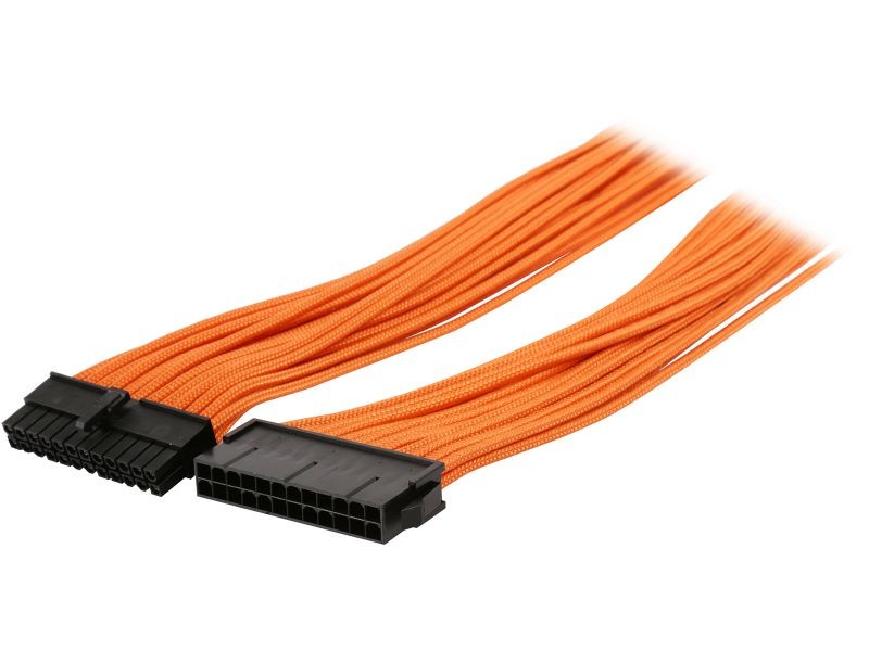 Phanteks PH-CB24P_BW 1.64 ft. (0.50 m) 24 Pin M/B Extension Cable 500mm Length