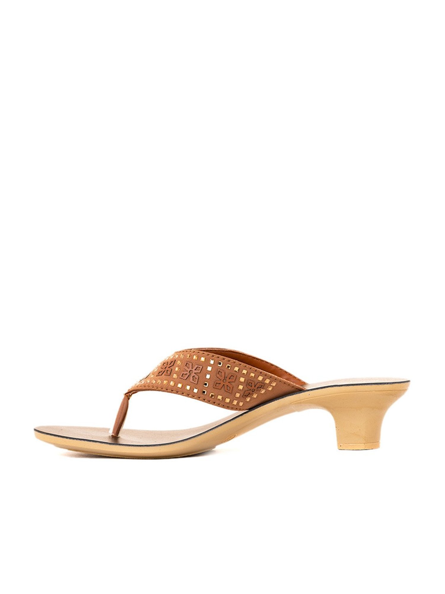 Khadim Women's Brown Thong Sandals