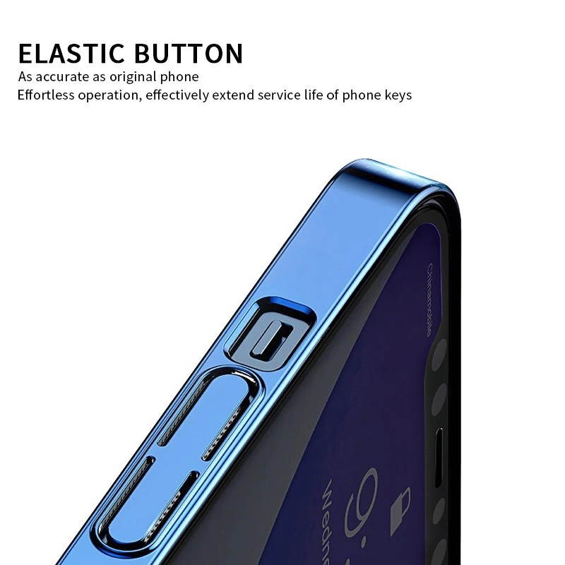 Magnetic Phone Case For iPhone 12 11 Pro Max 12Mini Phonecase Luxury Plating Back Cover For Apple i Phone Skin Shell Protective