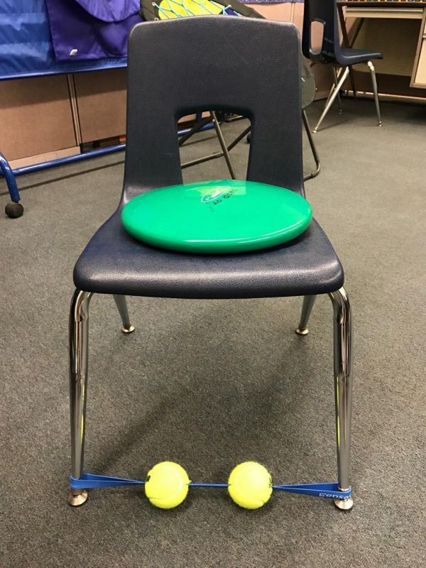 Sensory Fidget for The Feet (Black Band) for Children and Adults with Sensory Disorder, ADHD, Autism and Fidgety Feet