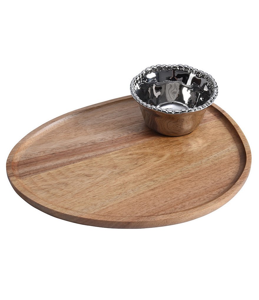 Pampa Bay Entertainment 2-Piece Oversized Wood Board with Bowl