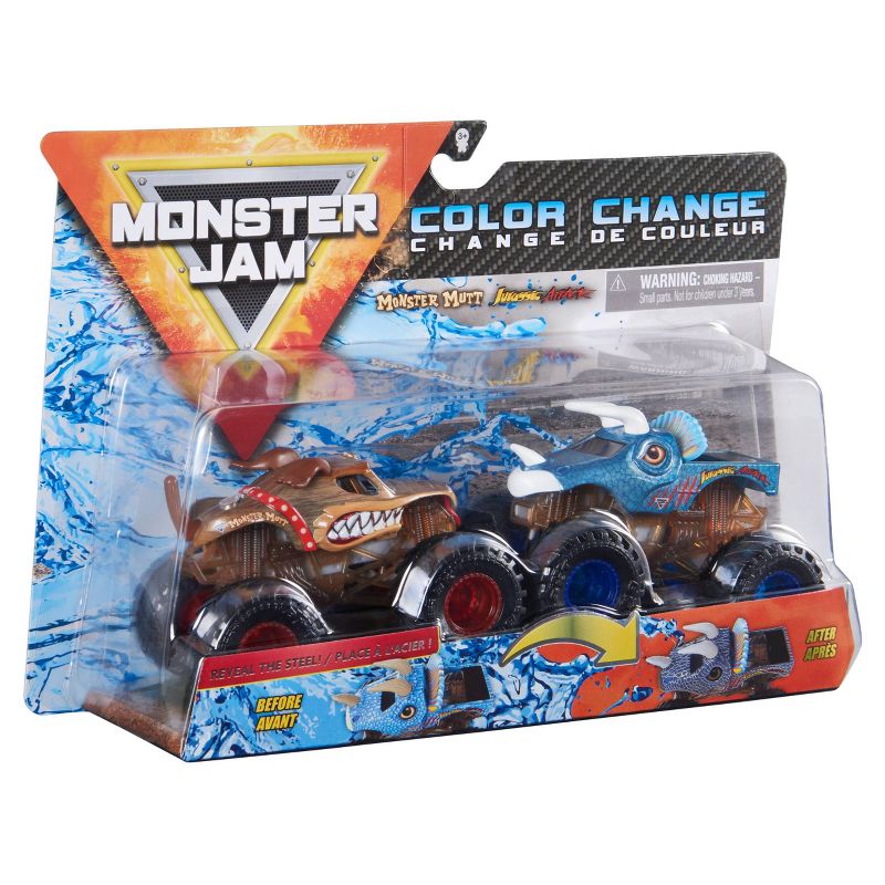 Monster Jam Jurassic Attack 1:64 Scale - 2pk