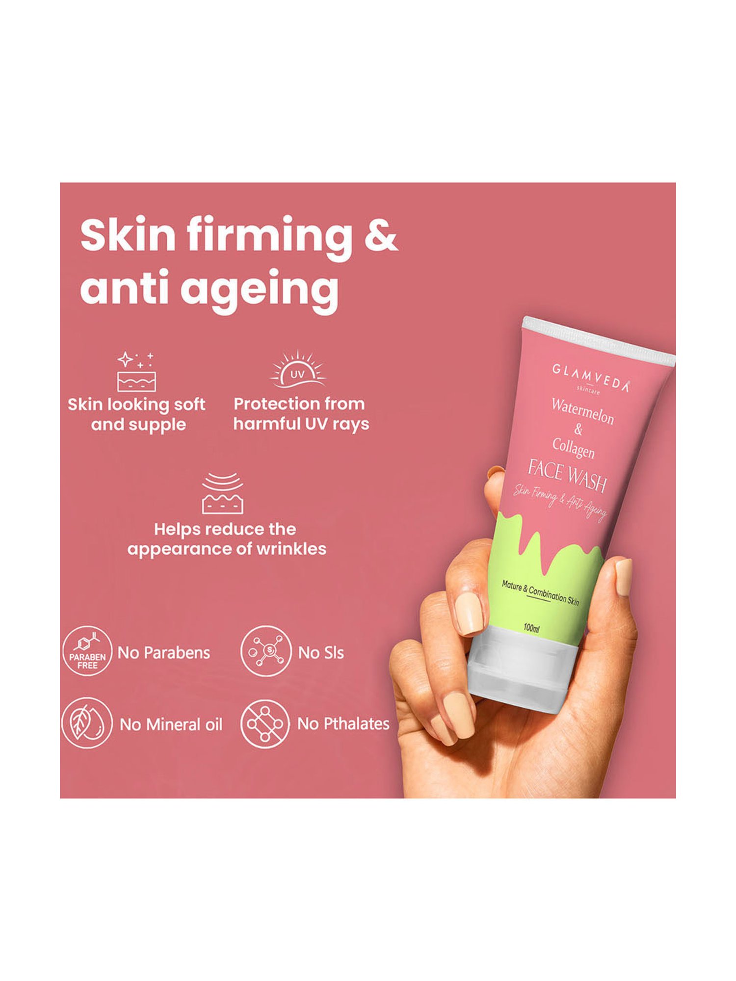 Globus Naturals Rice Ceramide Radiance Face Wash - Pack of 3