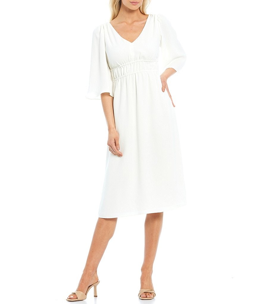 Cloth & Stone V-Neck Wide Leg Jumpsuit