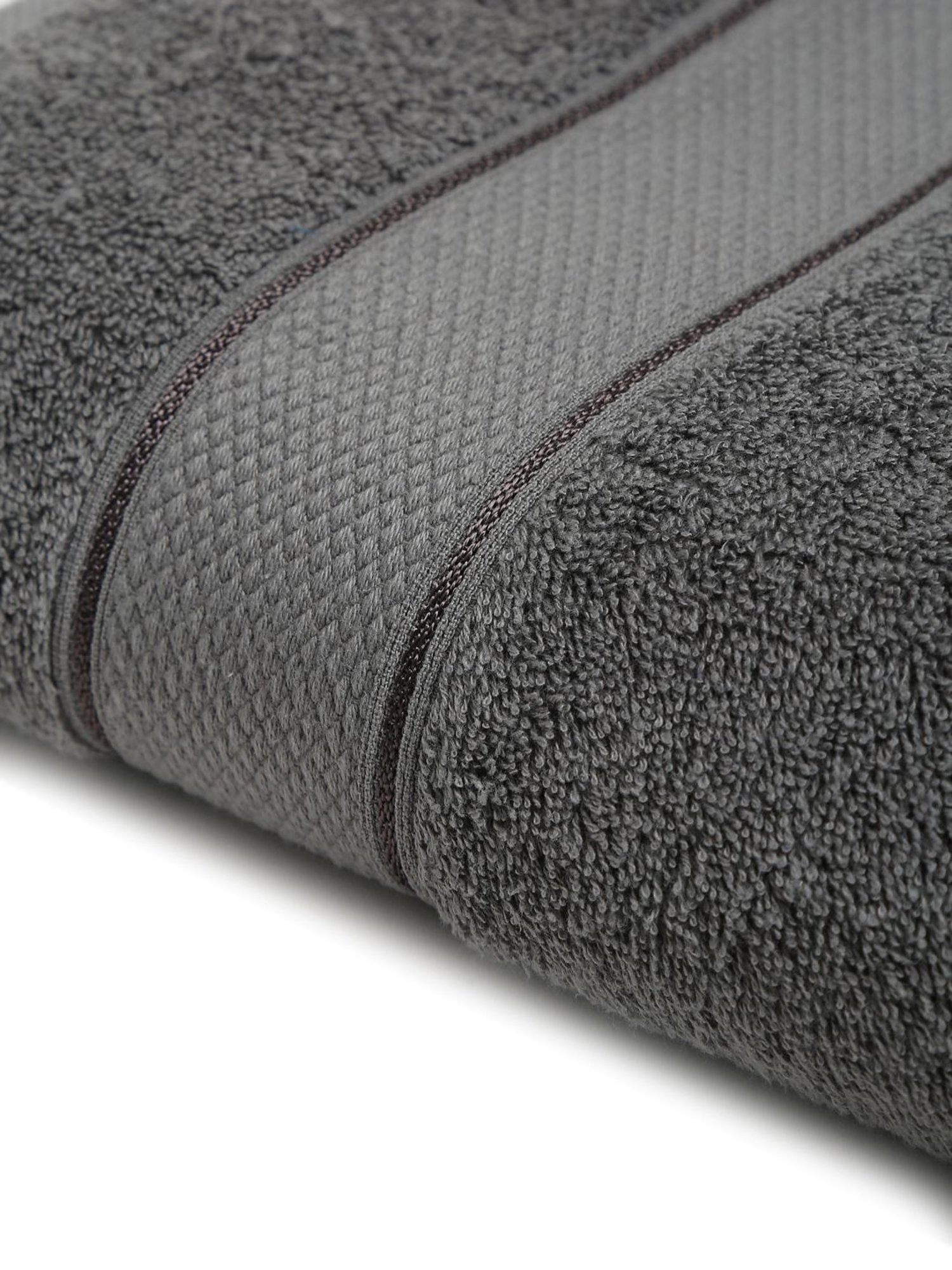 Creeva Grey 525 GSM Cotton Bath Towel