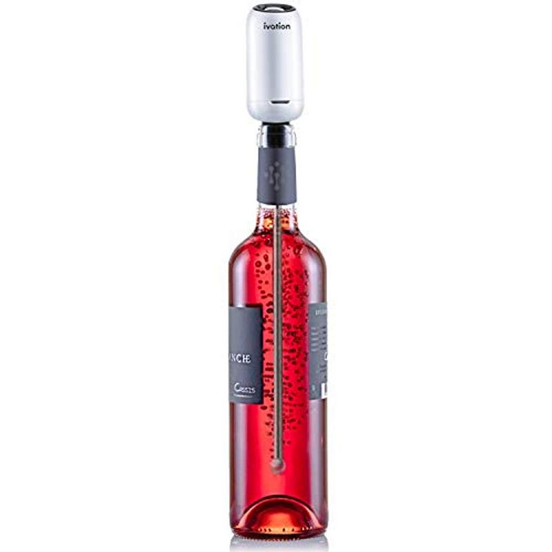 Ivation Electric Wine Bottle Aerator - Extendable Wine & Spirit Aerator for Full Bottle or Individual Glass