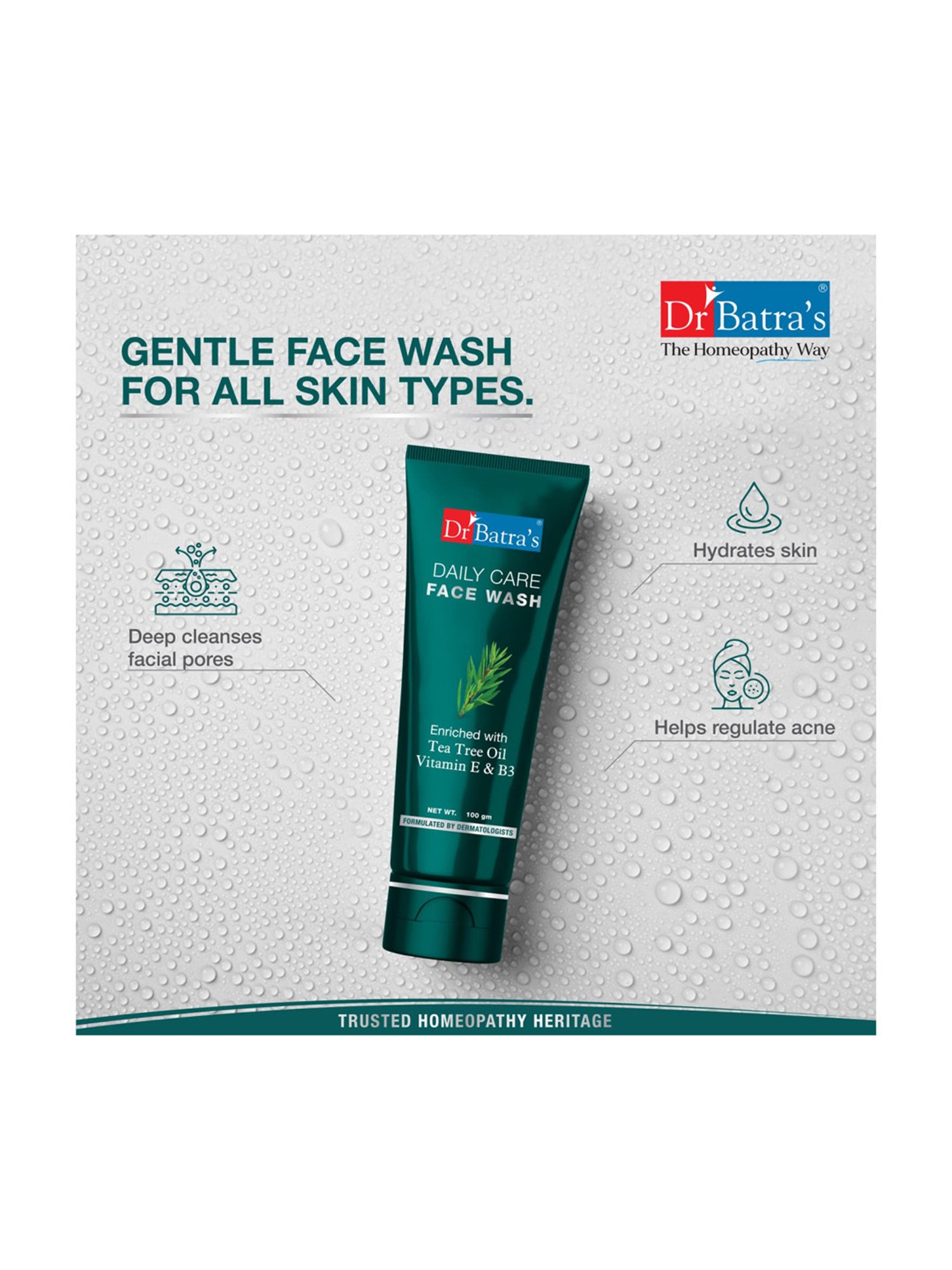 Dr. Batra's Face Wash Daily Care (Pack of 4)