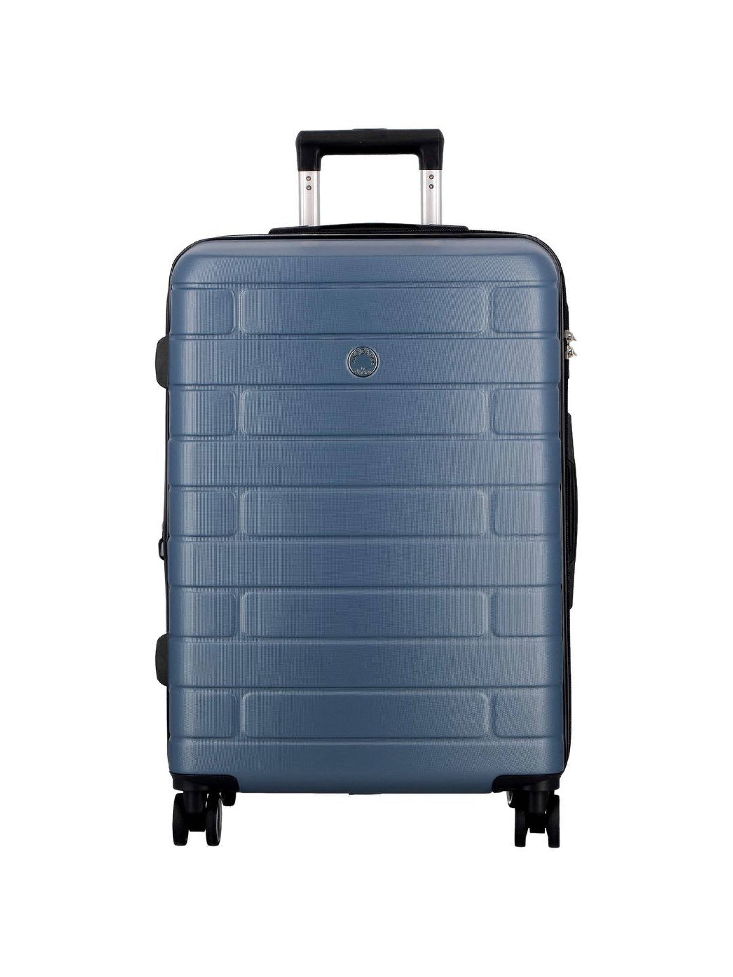 Jump Esco Blue 8 Wheels Medium Hard Cabin Trolley Bag
