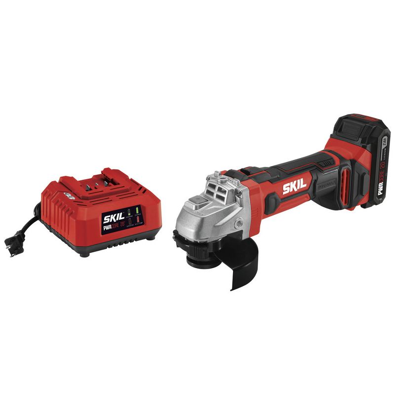 Skil AG290202 PWRCore 20 20V 4-1/2 in. Angle Grinder with (1) 2 Ah Lithium-Ion Battery and Charger